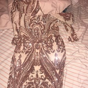 rose gold dress
